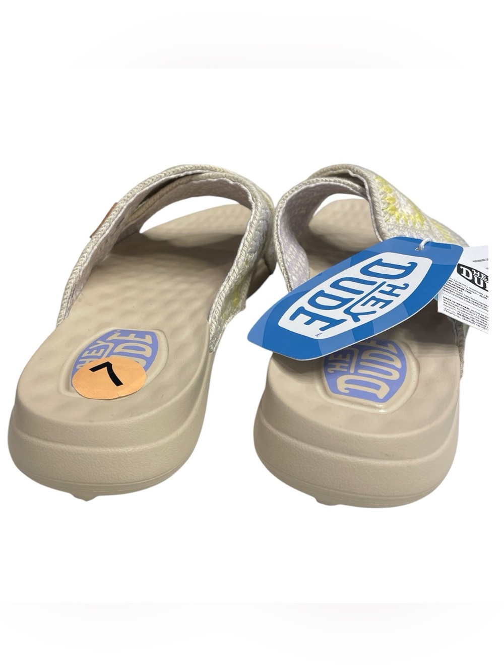 Hey Dude Christi Slide
Cottage Crochet Sandals Lavender Tan & Yellow Size 7 NWT - Picture 10 of 12